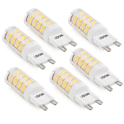 Imagen de LEDGLE Bombillas LED G9 de 5W, Omnidireccional No Regulable 51 LEDs, Equivalente a una Bombilla Halógena 50W, 3000K Blanco Cálido, Paquete 6unidades