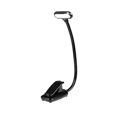 Imagen de Infitronic 9 LEDs Recargable Notenpultleuchte Notenpultlampe Piano Leselampe Buchlampe Dimmbar 3 Farbmodi (negro)