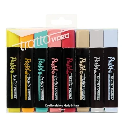 Imagen de Tratto Video pastel Resaltadores color Multicolor 8 unidades