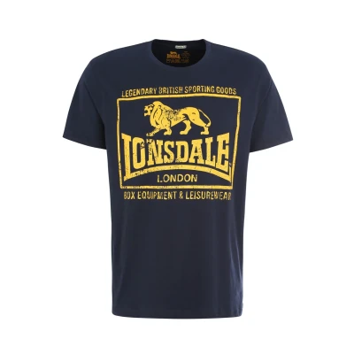 Imagen de Lonsdale Normale Passform Camiseta estampada, Hombre, Talla: XXL, Navy