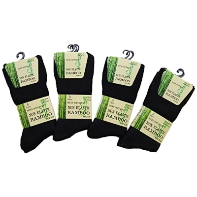 Imagen de Undercover 6 Pairs Mens Bamboo Non Elastic SE044 Socks Black