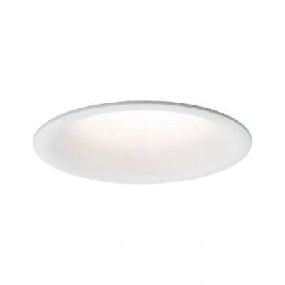 Imagen de Paulmann 93416 Luminaria empotrable LED Cymbal, incl. 1x6,8 W IP44, regulable, foco empotrable, blanco mate, Spot, plástico, lámpara 2700 K