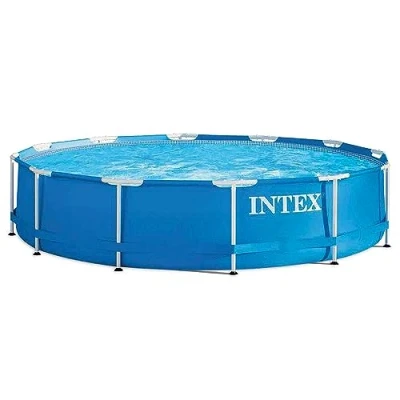 Imagen de Intex piscina con estructura metalica tubular redonda (ø) 3.66 x (h) 0.76m, Color Azul