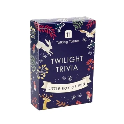 Imagen de Talking Tables Fun Seasonal Themed Trivia Preguntas, Family Xmas Quiz Tabletop Games to Play Over Cena niños, Padres &amp; Abuelos or Secret Santa Stocking Filler Present Idea