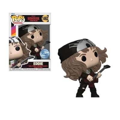 Imagen de Funko Pop! TV: Stranger Things S4 Hunter Eddie con Guitarra (MT) (Exc) Figura Coleccionable de Vinilo Idea Regalo Mercancía Oficial Juguetes para niños y Adultos Modelo