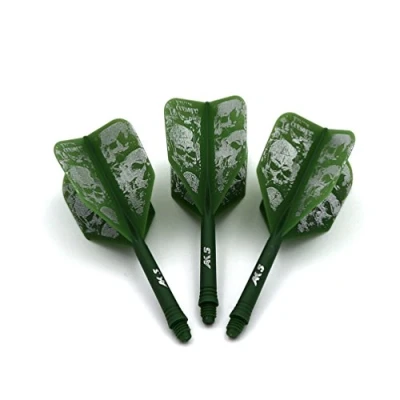Imagen de CUESOUL Rost Ejes de Dardos Integrados Personalizados y vuelos medianos, Juego 3 Patrones Calavera (CSAK 5KL10)