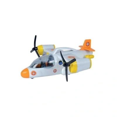 Imagen de Simba Sam el Bombero avión de Rescate, 109252615038, +3 años, cm 42, con función Lanzador, Luces y Sonidos, cabrestante, portón Trasero