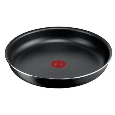 Imagen de Lagostina Ingenio Essential Plus Sartén antiadherente de aluminio para gas y horno, con indicador cocción Thermosignal, se puede utilizar mango extraíble