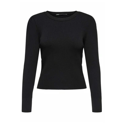 Imagen de ONLY Onlsally L/S Puff Pullover Knt Noos Suter Pulver, Negro, S para Mujer