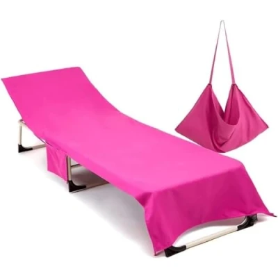 Imagen de Fundas Tumbona con Bolsillo, Toalla de Playa Secado Rápido para Silla Playa/Colchoneta Jardin, Funda Protectora Cojines Tumbonas, Microfibra Cubierta Piscina(L6 1)