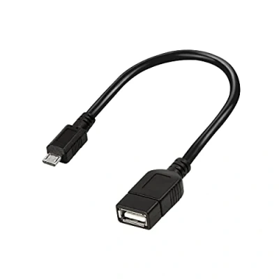 Imagen de LogiLink AA0035 Cable USB (2.0, Micro B, A, 480 Mbit/s, 0.2 m) Negro