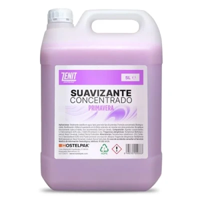 Imagen de Hostelpak 5L Suavizante textil concentrado perfumado Primavera, concentrado, Biodegradable, Fragancia agradable