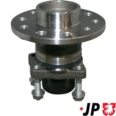 Imagen de JP GROUP 1251400200 Buje de rueda 5 con cojinete incorporado, sensor ABS incorporado Eje trasero izquierda, trasero, derecha