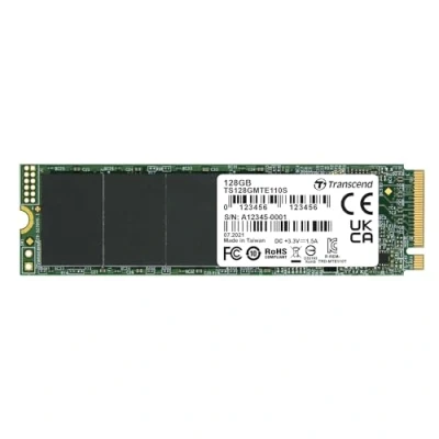 Imagen de Transcend MTE110S SSD 128 GB, NVMe PCIe Gen 3x4 M.2, hasta 1500 MB/s de lectura