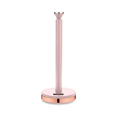 Imagen de Tower T826133PNK Cavaletto Soporte para Rollo de Toalla Cocina con Forro Suave, malvavisco Rosa y Oro