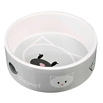 Imagen de Trixie Comedero Cerámica Mimi, 0.3 L/ø12 cm, Gato (Colores aleatorios)