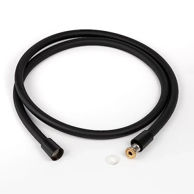 Imagen de YOSSEE Manguera de Ducha Flexible Plástico 1.5M con Doble Protección Antitorsión, Resistente a las Torceduras Hilos Poliéster Reforzados, Conexión Universal G ½