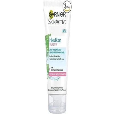 Imagen de Garnier Hautklar Sensitiv Seifenfreies Waschgel, 3er Pack (3 x 150 ml).