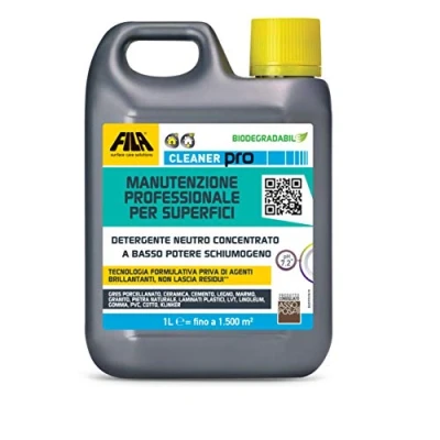 Imagen de FILA Surface Care Solutions Detergente concentrado neutro, hasta 40 lavados, para mármol, piedra, porcelanato, azulejos de cerámica, terracota, madera y laminados, 1 L