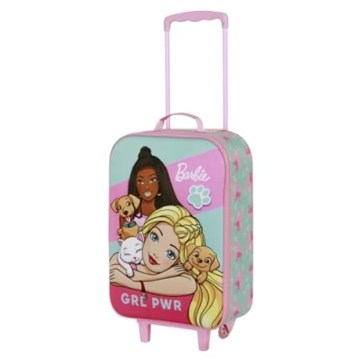 Imagen de Karactermania Barbie PETS SOFT 3D Trolley para niños, Talla: One Size, pink