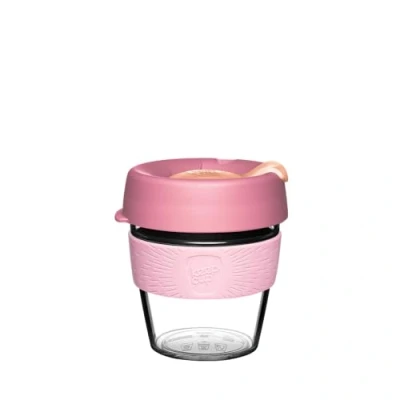 Imagen de KeepCup Taza de café reutilizable plástico ligero original con tapa a prueba salpicaduras, 227 ml, melocotones