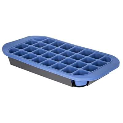 Imagen de Bar Originale Cubitera grande de silicona con bandeja portátil plástico duro (32 cubitos)