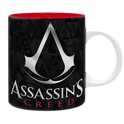 Imagen de ABYSTYLE ASSASSIN&#039;S CREED Taza Crest negro y rojo