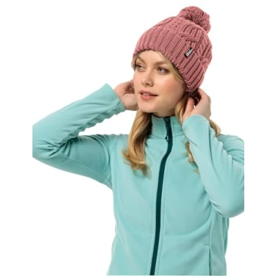 Imagen de Jack Wolfskin Gorro con pompón Boina, Rojo Mineral, Talla única Unisex Adulto