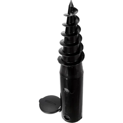 Imagen de Leifheit Base ENTERRADA para TENDEDERO de Jardin 1085606, plástico, Metal, Negro, Rojo, Pack 1 Unidad