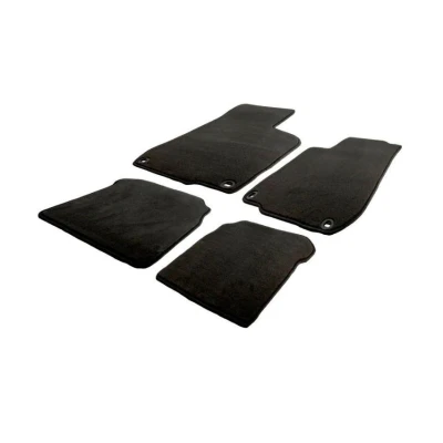 Imagen de AutoStyle TM BM568V Juego de alfombrillas suelo Terciopelo delante y detrás negro
