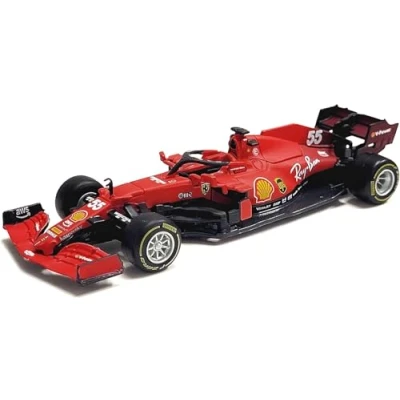 Imagen de Bburago B18 36829S Ferrari SF21 SAINZ 1:43 F1 2021, Varios diseños y Colores