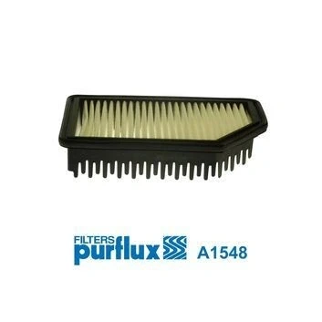 Imagen de PURFLUX A1548 Filtro de aire 55 145 255 Cartucho filtrante KIA: RIO 3, Soul I, 3 Stufenheck, HYUNDAI: Veloster, ACCENT 4, 4 Stufenheck