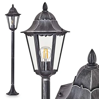 Imagen de lámpara de exterior Lignac, luz camino en aspecto antiguo, pie 118 cm, jardín retro/vintage, casquillo E27, IP44, sin bombilla(s)