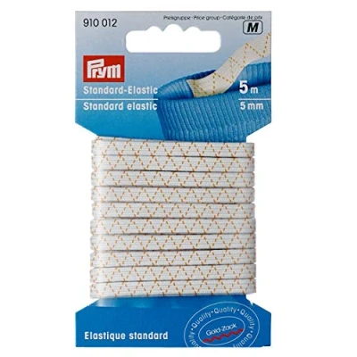 Imagen de Prym Elástico Estándar, Blanco, 5 mm, weiß, m