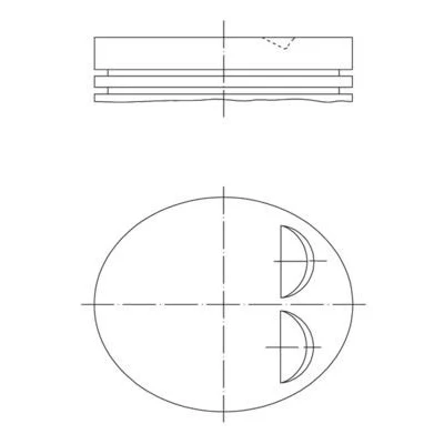 Imagen de Pistón MAHLE ORIGINAL 039 PI 00122 002