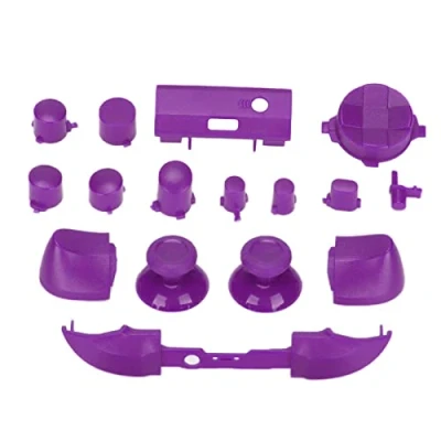 Imagen de Annadue Juego Completo de Botones para Xbox Series, Dpad Bumper Triggers RT LT RB LB ABXY Kit Reparación Repuesto Series X &amp; S(Púrpura)