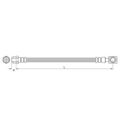 Imagen de METZGER 4111437 Latiguillos de Freno 434 Banjo MINI: Hatchback