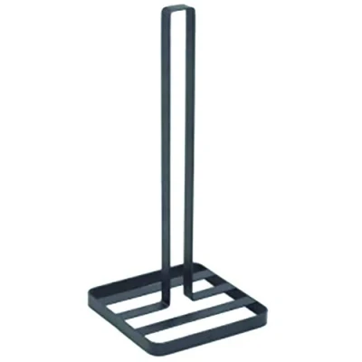 Imagen de MSV Portarrollos de Papel Cocina (14 x 14 32,5 cm), Color Negro, Blanco Mate, 32,5x14x14 cm