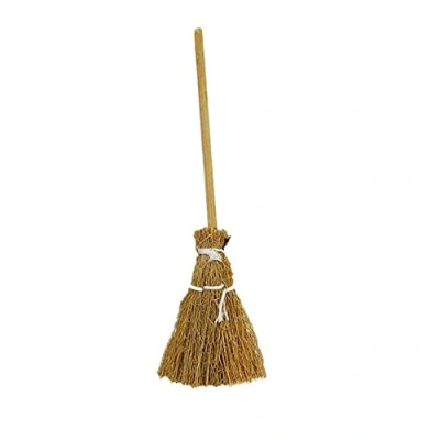 Imagen de BesDirect 10 Piezas de Escoba Artesanal en Miniatura con Cuerda, Modelo Mini Bruja para Accesorios decoración Halloween, Colgante (Cuerda Blanca)