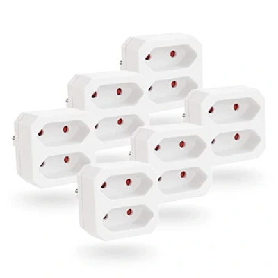 Imagen de greate 6X dupla Enchufe hasta un máximo de 1100W ladron enchufes Multiple ladrón Tomada Multi multiplicador multiplug