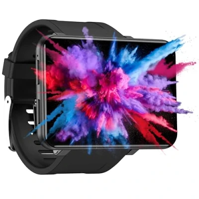 Imagen de Silvergear Smartwatch XL Reloj Inteligente Hombre y Mujer Pantalla Táctil 2.4 Pulgadas Batería Larga Duración Monitor Ritmo Cardiaco Podómetro 32GB Negro