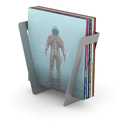 Imagen de Glorious Vinyl Set Holder superior tiene hasta 25 discos, metal sólido, fácil de ensamblar
