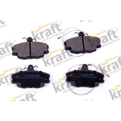 Imagen de KRAFT 6006030 Juego de pastillas freno Eje delantero con contacto avisador desgaste CITROËN: ZX Hatchback, Familiar