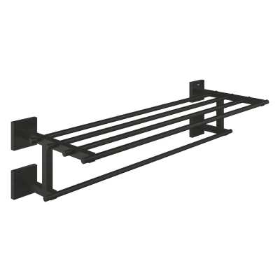 Imagen de GROHE Start Cube Quickfix Toallero múltiple de metal 600mm, Negro Mate 410992430