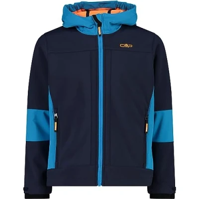 Imagen de CMP KID Jacket FIX HOOD Unisex Chaqueta softshell para niños, Talla: 152, Blue danubio