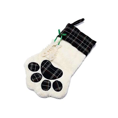 Imagen de Meiwash Medias de Navidad Calcetin Calcetines Santa Claus Calcetín Colgante Chimenea Bolsa Dulces Regalo Decoraciones (Black)