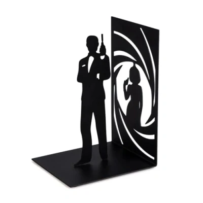 Imagen de Balvi Sherlock sujetalibros Decorativo de Metal en Color Negro. Diseño Original