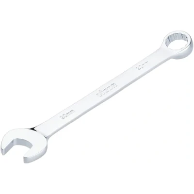 Imagen de ViGOR Llave combinada V7740 20, SW 20 mm, versión larga, desviación de 15 grados, perfil hexagonal exterior y doble, cromada pulida