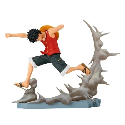 Imagen de Banpresto Figura de Acción Monkey D. Luffy One Piece Senkozekkei 8cm BP89112P Multicolor coleccionable Ideal para los fanaticos del anime