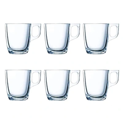 Imagen de Luminarc Juego de 6 tazas café expreso vidrio para microondas 9 cl, transparentes